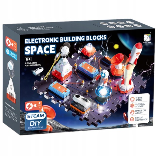 MAŁY NAUKOWIEC ZESTAW DOŚWIADCZALNY UKŁAD STEM prezent na zajączka klocki