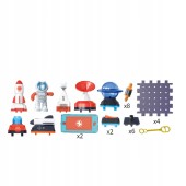 MAŁY NAUKOWIEC ZESTAW DOŚWIADCZALNY UKŁAD STEM prezent na zajączka klocki