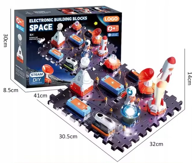 MAŁY NAUKOWIEC ZESTAW DOŚWIADCZALNY UKŁAD STEM prezent na zajączka klocki