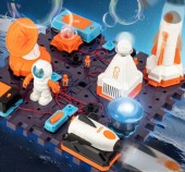 MAŁY NAUKOWIEC ZESTAW DOŚWIADCZALNY UKŁAD STEM prezent na zajączka klocki