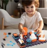 MAŁY NAUKOWIEC ZESTAW DOŚWIADCZALNY UKŁAD STEM prezent na zajączka klocki