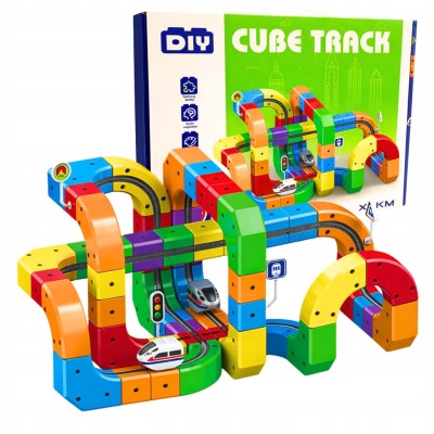 Klocki Magnetyczne Kolejka Elektryczna Tor Antygrawitacyjny Pociąg 123el.