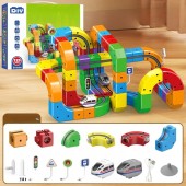 Klocki Magnetyczne Kolejka Elektryczna Tor Antygrawitacyjny Pociąg 123el.