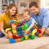 Klocki Magnetyczne Kolejka Elektryczna Tor Antygrawitacyjny Pociąg 123el.