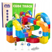 Klocki Magnetyczne Kolejka Elektryczna Tor Antygrawitacyjny Pociąg 81el.