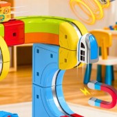 Klocki Magnetyczne Kolejka Elektryczna Tor Antygrawitacyjny Pociąg 81el.