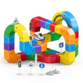 Klocki Magnetyczne Kolejka Elektryczna Tor Antygrawitacyjny Pociąg 81el.