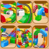 Klocki Magnetyczne Kolejka Elektryczna Tor Antygrawitacyjny Pociąg 81el.