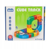 KOLEJKA DLA DZIECI TOR MAGNETYCZNY 51 EL. POCIĄG ZESTAW EDUKACYJNY DIY