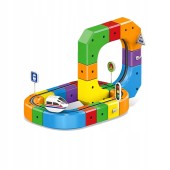 KOLEJKA DLA DZIECI TOR MAGNETYCZNY 51 EL. POCIĄG ZESTAW EDUKACYJNY DIY