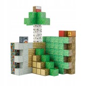 Klocki magnetyczne Minecraft 128szt. konstrukcyjne sześciany + 4 FIGURKI