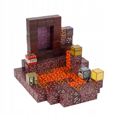 Klocki magnetyczne Minecraft 128szt. konstrukcyjne sześciany + 4 FIGURKI