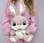 Maskotka pluszak Królik przytulanka króliczek z zaginanymi uszami zajączek