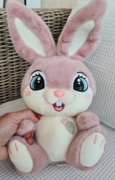 Maskotka pluszak Królik przytulanka króliczek z zaginanymi uszami zajączek