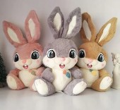Maskotka pluszak Królik przytulanka króliczek z zaginanymi uszami zajączek