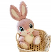 Maskotka pluszak Królik przytulanka króliczek z zaginanymi uszami zajączek