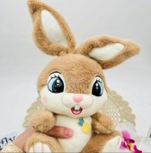 Maskotka pluszak Królik przytulanka króliczek z zaginanymi uszami zajączek