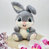 Maskotka pluszak Królik przytulanka króliczek z zaginanymi uszami zajączek