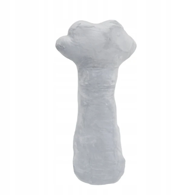 PODUSZKA KOCIA ŁAPKA 50 cm miękka, długa maskotka PRZYTULANKA WAŁEK szara