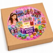 Mystery Box dla Dziewczynki XXL Zestaw Niespodzianka Gniotki, figurki MIX