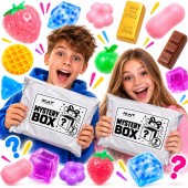 ZESTAW SQUISHY GNIOTKÓW MYSTERY BOX GNIOTKI 7 SZTUK NIESPODZIANEK