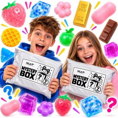 ZESTAW SQUISHY GNIOTKÓW MYSTERY BOX GNIOTKI 7 SZTUK NIESPODZIANEK