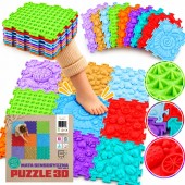 MATA SENSORYCZNA DLA DZIECI PUZZLE 3D 9 EL. ORTOPEDYCZNA MASAŻ STÓP