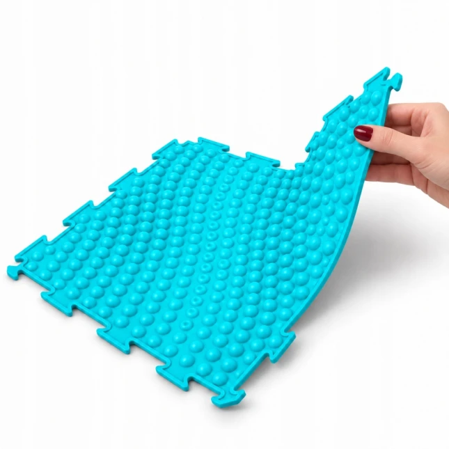 MATA SENSORYCZNA DLA DZIECI PUZZLE 3D 9 EL. ORTOPEDYCZNA MASAŻ STÓP
