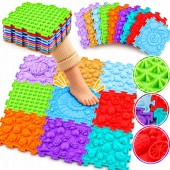 MATA SENSORYCZNA DLA DZIECI PUZZLE 3D 9 EL. ORTOPEDYCZNA MASAŻ STÓP