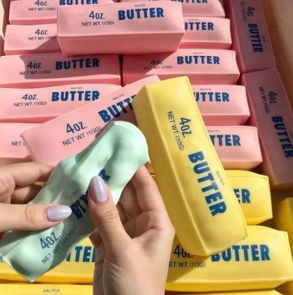 Gniotek MASŁO WAZELINOWE Butter Squishy ASMR Sensoryczny Antystres