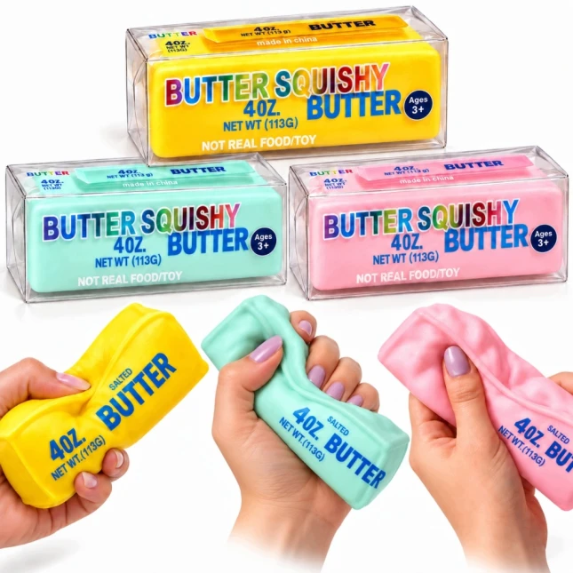 Gniotek MASŁO WAZELINOWE Butter Squishy ASMR Sensoryczny Antystres