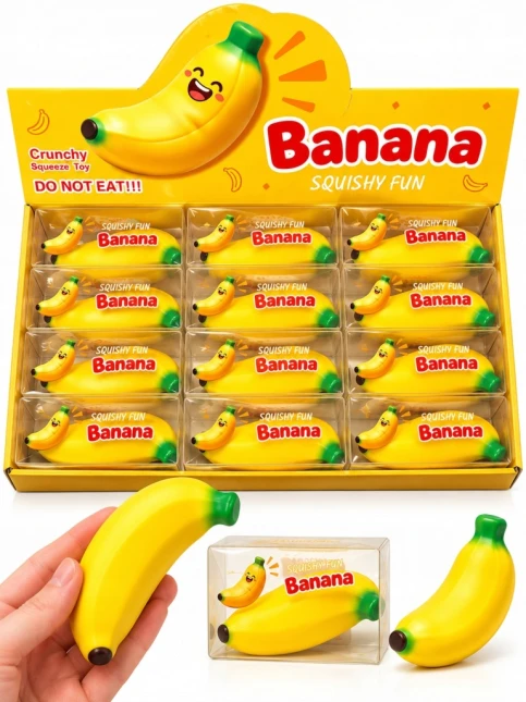 MYSTERY BOX r.S GNIOTKI SQUISHY 3 SZT ANTYSTRESOWE CRUNCHY WAZELINA