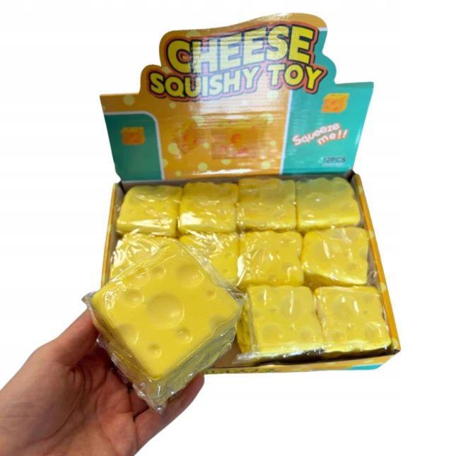 MYSTERY BOX r.L GNIOTKI SQUISHY 8 SZT ANTYSTRESOWE CRUNCHY WAZELINA